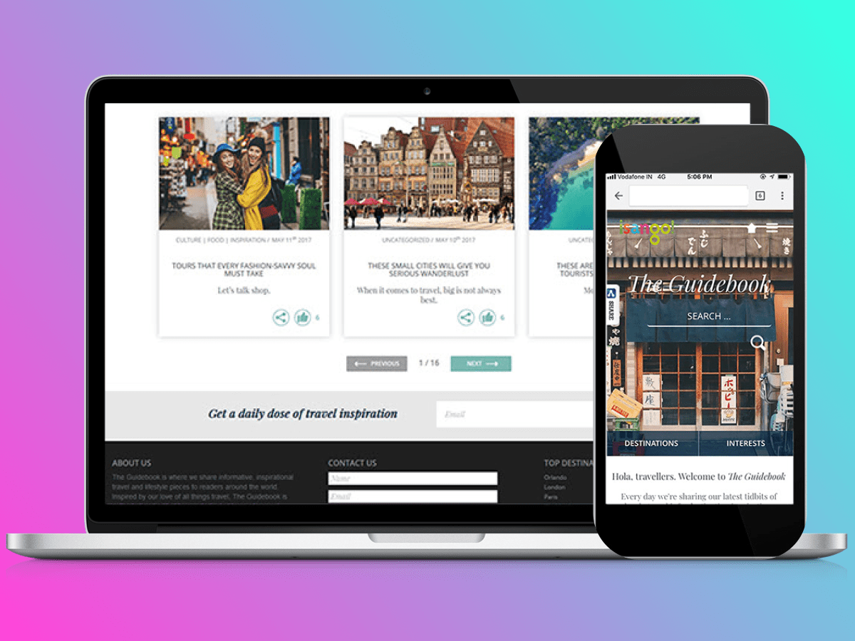 User Experience Improvements for a Travel&nbsp;Blog